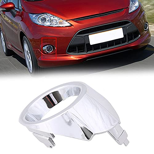 Accesorios del cromo del coche delantero izquierdo / lateral derecha etiqueta de faros antiniebla Luz cubierta de la parrilla parrilla Ajuste el Fit for Ford Fiesta,luz de niebla Rejilla de luz antini