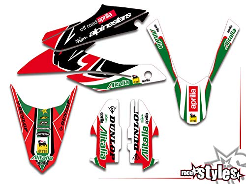 Adhesivo decorativo Italian race-styles compatible con Aprilia SX 125 2018 | Decals Dekor Graphics