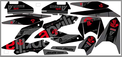 Adhesivo decorativo negro mate para Aprilia SX RX 125 2018