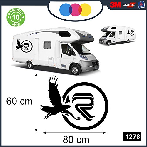 Adhesivo para laterales de caravana – Rimor Aquile – Pegatinas para coches y caravanas – Decorativas – Brig – Super Brig + todos los modelos RIMOR Caravan Case muebles de ruedas 1278 violeta