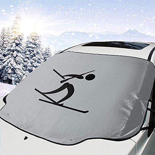 Alice Eva Biathlon Car Windshield Sun Shade Cover Front Water Sunlight Snow Cover