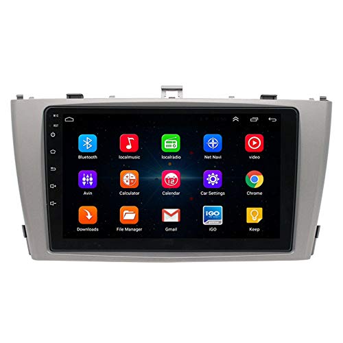 Amimilili 9 Pulgadas Radio De Coche Android 9.0 Autoradio para Toyota Avensis 2009-2015 GPS Sat Nav Soporte WiFi USB FM Mandos del Volante Manos Libres Bluetooth,8 Cores 4g+WiFi:4+64g