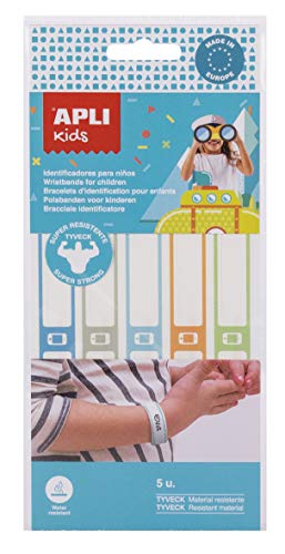 APLI Kids 17802 - Brazalete identificativo tejido suave y resistente 5 u.