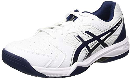 Asics Gel-Dedicate 6, Sneaker Hombre, White/Peacoat, 41.5 EU