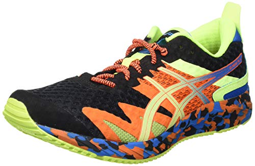 Asics GEL-Noosa Tri 12, Zapatillas de Correr Hombre, Multicolor (Black/Lime Green), 43.5 EU