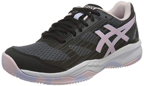 Asics Gel-Padel Exclusive 6, Indoor Court Shoe Mujer, Black/Pink Salt, 38 EU