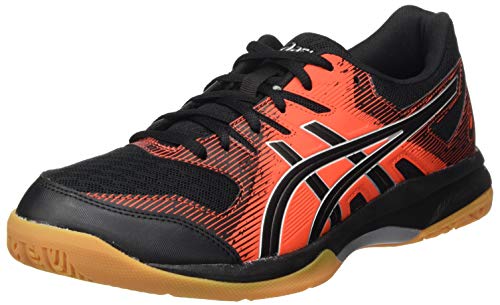 Asics Gel-Rocket 9, Sneaker Hombre, Black/Fiery Red, 47 EU