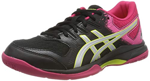 Asics Gel-Rocket 9, Zapatillas de Deporte Interior Mujer, Negro (Black/Silver), 37 EU