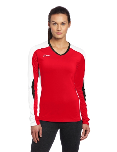 ASICS Roll Shot Jersey, Red/White, Medium