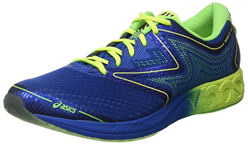 Asics T772N, Zapatillas de Running Hombre, Multicolor (Imperial/Safety Yellow /Green Gecko), 45 EU