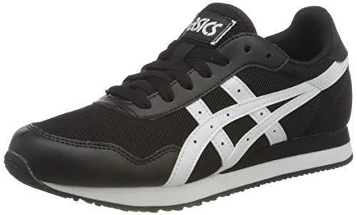 ASICS Tiger Runner, Zapatillas Hombre, Black/White, 44 EU