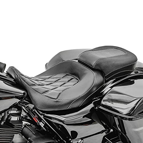 Asiento Moto para Harley CVO Limited 14-21 VG4W Negro