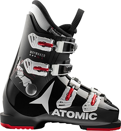 Atomic Waymaker Jr 4 - Bota de Esquí, Unisex Infantil, Black/White/Red - (Negro)