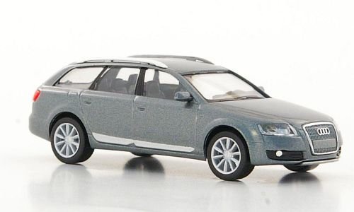 Audi A6 Allroad quattro, metálico-gris, Modelo de Auto, modello completo, Herpa 1:87