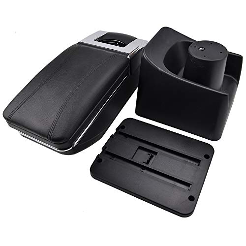 AutOcean Reposabrazos Giratorio para VW Polo Vento 2010-2017 Consola Central Caja de Almacenamiento Reposabrazos