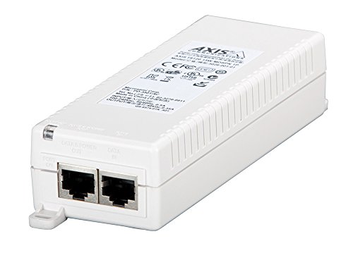 Axis T8120 Gigabit Ethernet - Adaptador/inyector de PoE (Gigabit Ethernet, 10,100,1000 Mbit/s, 100-240 V, 47-63 Hz, 0.5 A, 53 x 140 x 33 mm)