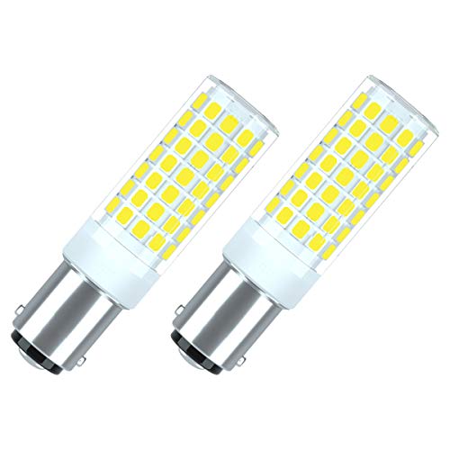 Ba15d Bombilla 6W LED Blanco Natural 6000K 690 Lúmenes Equivalente a Lámpara Halógena de 75W Doble Bayoneta B15d Luz Para Máquina de Coser/Aparato Lámparas [2PCS]