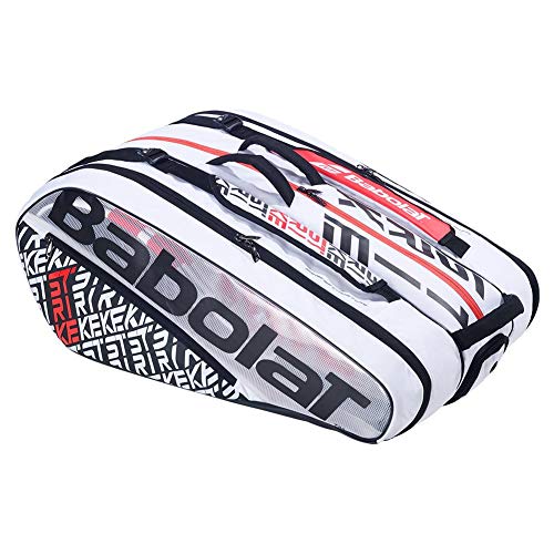 BABOLAT RH X 12 Pure Strike Raquetero, Adultos Unisex, Blanc Rouge MYS (Blanco), Talla Única