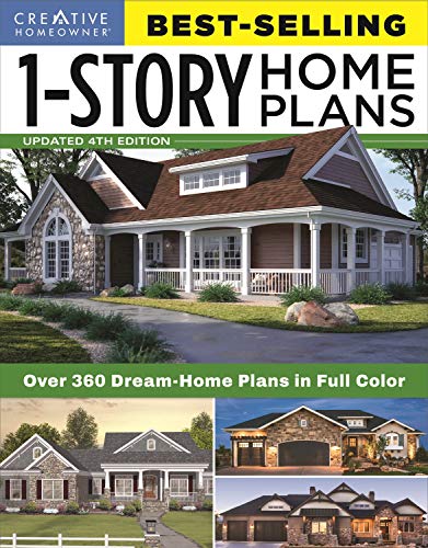 Best-Selling 1-Story Home Plans, Updated 4th Edition: Over 360 Dream-Home Plans in Full Color (English Edition)