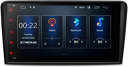BJYG 8 Pulgadas Android 10.0 Estéreo para automóvil Bluetooth Navegación GPS Radio automática DSP Integrado Admite CarAutoPlay Cámara de Respaldo RCA Completa WiFi OBD2 DVR TPMS para Audi A3 S3 R