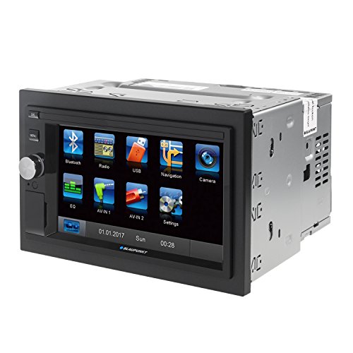 Blaupunkt Santa Cruz 370 – de Doble DIN CD/MP3 de Radio de Coche con Pantalla táctil/Bluetooth/USB/SD/iPod