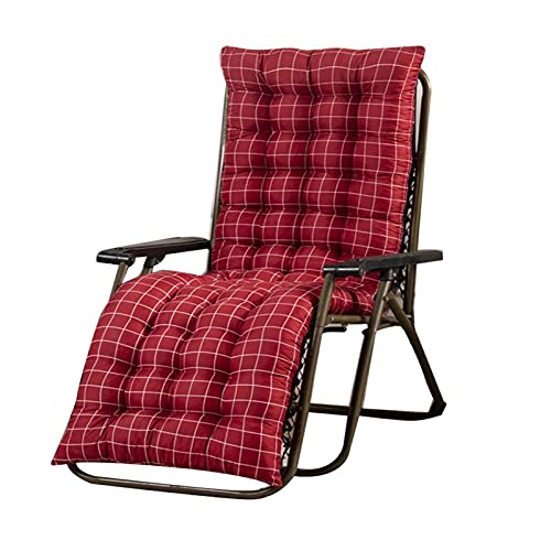 BWHTY Almohadillas de cojín para Tumbona de bidé, cojín Largo, reclinable, Mecedora, cojín de Asiento Grueso, cojín de ratán, sofá, cojín para Silla de jardín, cojín de Tatami (Color: ro