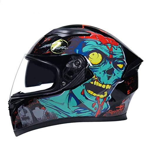 Cascos Integrales De Invierno Casco Modular De Carreras De Motos con Seguridad De Doble Lente Casco Protector De Moto De Color