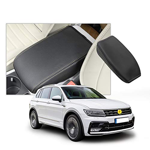 CDEFG para V W Tiguan 2 2019 reposabrazos tapa protectora protección antiarañazos consola central piel sintética reposabrazos caja Cover Auto interior accesorios