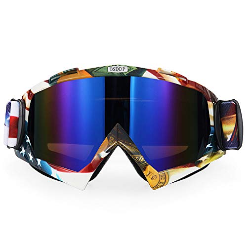 CXJ Gafas De Esquí Máscara De Snowboard Invierno Moto De Nieve Motocross Gafas De Sol A Prueba De Viento Protección UV Gafas De Deporte De Invierno,I