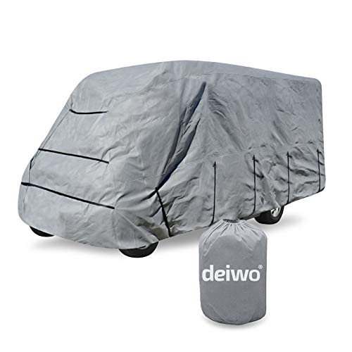 deiwo - Funda para Caravana, tamaño S - XXL, 570-750 cm, 4 Capas, 160 g/m², Transpirable