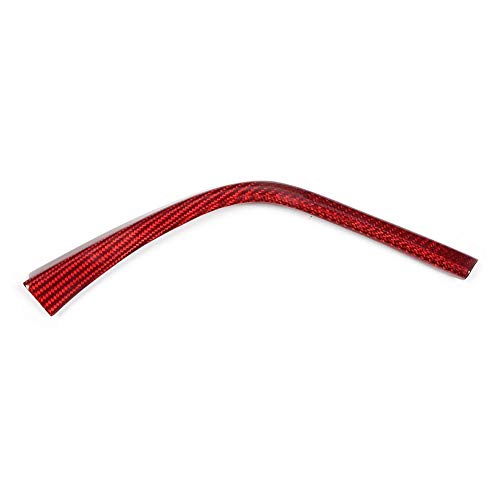 Dingln En Forma De L De Coche De Fibra De Carbono del Cambio De Marchas Tiras Decoración Ajuste For B-M-W F80 F82 M3 M4 2014-2018 Rojo