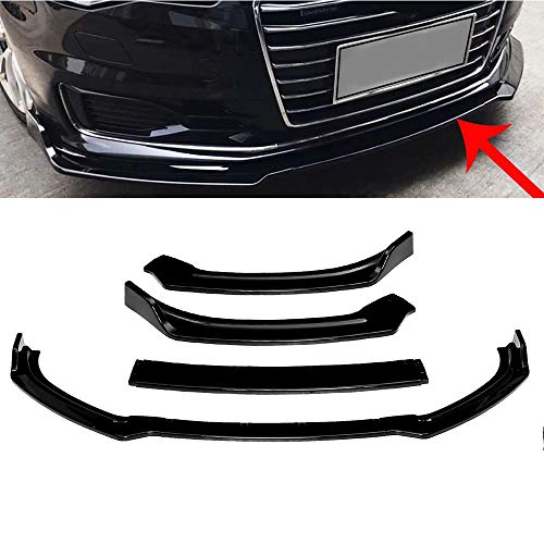 DIQON Spoiler Delantero, A6 Coche Frente Parachoques Difusor De Labios Difusor Spoiler Splitter Cubierta para Audi A6 Sport 2016-2018 Gloss Black