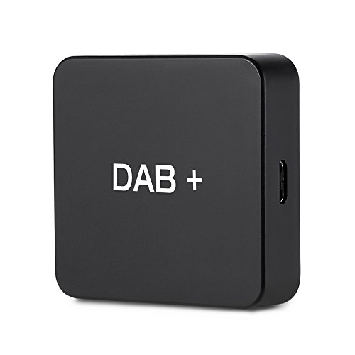 Docooler DAB Box Transmisor de antena de radio digital Transmisión de FM alimentado por USB para radio de auto Android 5.1 y superior (solo para países que tienen señal DAB)