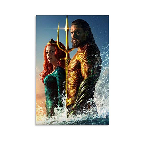 DRAGON VINES Aquaman Movie Mera And Arthur Posters and Prints On Canvas Decoración De Aula Sala de Estudio 20 x 30 cm