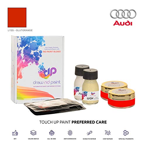 DrawndPaint for/Audi S1 Sportback/GLUTORANGE - LY2G / Touch-UP Sistema DE Pintura Coincidencia EXACTA/Preferred Care