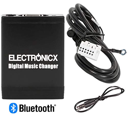 Electronicx Adaptador de Radio para Coche Bluetooth Manos Libres USB SD AUX MP3 CD para VW, Audi, Skoda y Seat Beat Cruise Dance Melody CC