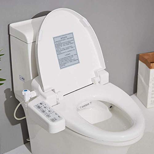 Equipo para el hogar Bidé eléctrico Cubierta de inodoro inteligente Calefacción Asiento de inodoro inteligente Hogar completamente automático con boquilla doble Sel (Color: Blanco) (Color: Blanco)