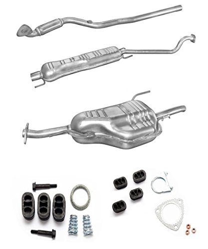 Escape endtopf Medio olla delantero Tubo + Montaje Ware Para Notebook (Ver Descripción del artículo) (aptos para el vehículo especificado, ver descripción.)