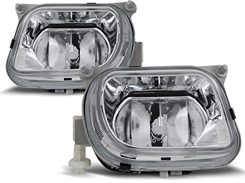 Faros antiniebla compatibles con Mercedes-Benz W210 Clase E Saloon Estate 1995 1996 1997 1998 1999 BR-289 - Bombillas antiniebla delanteras, 1 par de luces antiniebla delanteras, cromadas