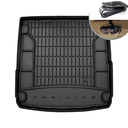 Frogum Alfombrilla de Goma 3D Inserto Flexible para el Maletero del automóvil 1 Pieza de Goma elástica Negra El tapete se Adapta Perfectamente para Audi A4 Kombi de 2015.