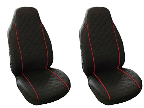 Funda de asiento para Volkswagen VW Golf Passat 2 3 4 5 Sharan Bora Polo Caddy, color negro y rojo