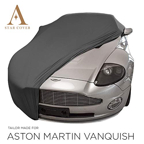 FUNDA DE COCHE PARA EL INTERIOR A MEDIDA ASTON MARTIN V12 VANQUISH | NEGRO CUBIERTA DE COCHE INTERIOR | LONA GARAJE PARA AUTO | FUNDA DESCAPOTABLE, COCHE CLÁSICO, COCHE DEPORTIVO | ENTREGA RÁPIDA