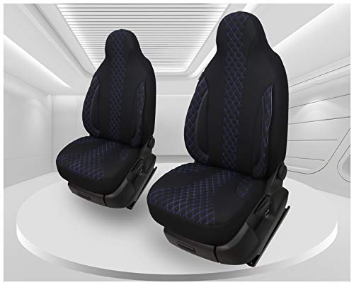 Fundas de asiento compatibles con Mercedes Clase V W447 para conductor y copiloto, número de color: PL406
