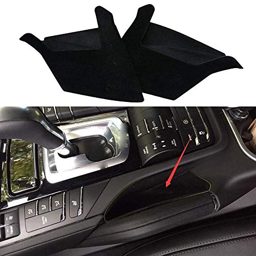 HUANGRONG 2pcs el Interior de Centro Consola Apoyabrazos contenedor de Almacenamiento Organizador de Bolsillo Cuadro Titular for Porsche 2011-2017 Accesorios for el Coche Central Armrest Storage Box