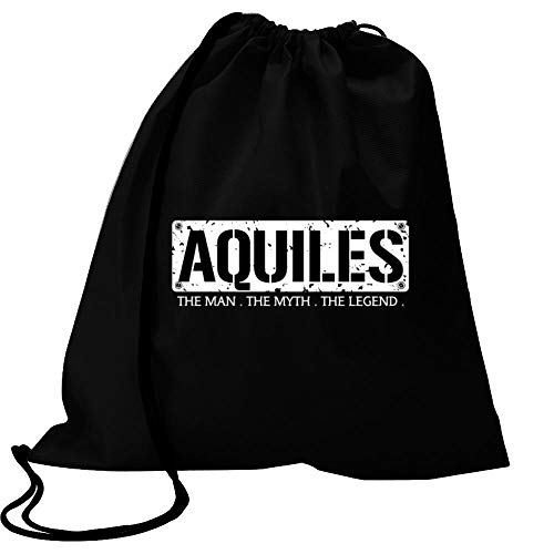 Idakoos Aquiles The Man The Myth The Legend Grunge Bolsa Deportiva 18" x 13"