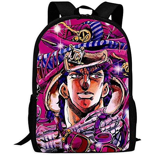 J-oj-o 's B-IZ-ar-re Ad-ve-ntu-re Pattern School Backpack Cartoon Japanese Anime Style Mochila Personalizada