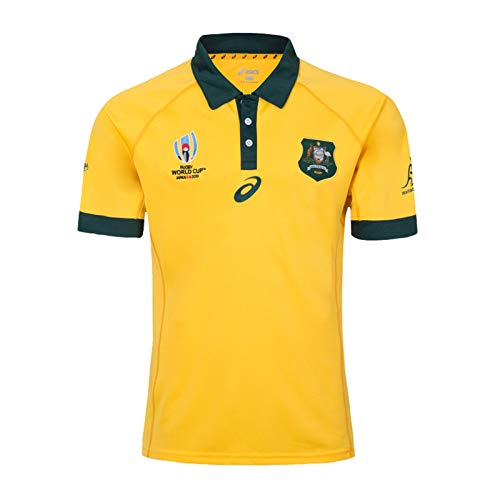 Jerseys de Rugby / 19 Camisetas de Rugby de la Copa del Mundo, Jersey de Rugby de Australia, Camisas de los Hombres Atletas Ropa de fútbol Tops Casuales de Manga Cor S