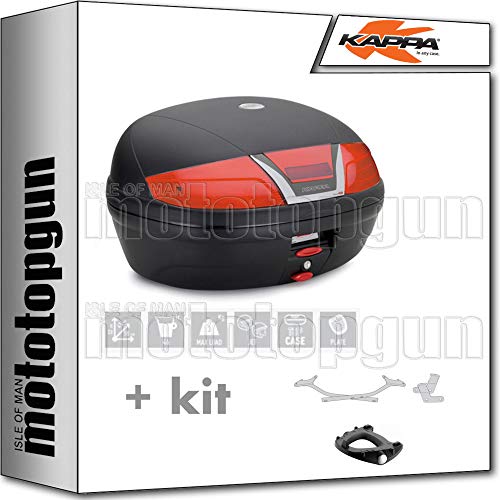 KAPPA MALETA K46N 46 LT + PORTAEQUIPAJE MONOLOCK COMPATIBLE CON APRILIA SHIVER 750 / ABS 2016 16