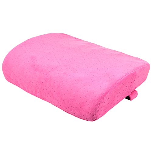 Kisangel Silla de Oficina Almohada de Apoyo Lumbar Soporte para El Dolor de Espalda Cojín de Apoyo para La Cintura Almohadillas para La Cintura para Silla de Coche Rosa