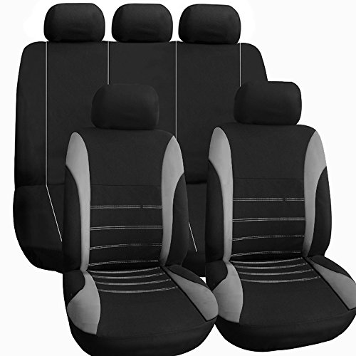 KKmoon 9PCS Cubreasientos Coche Universal,Funda para Asiento de Coche Interior